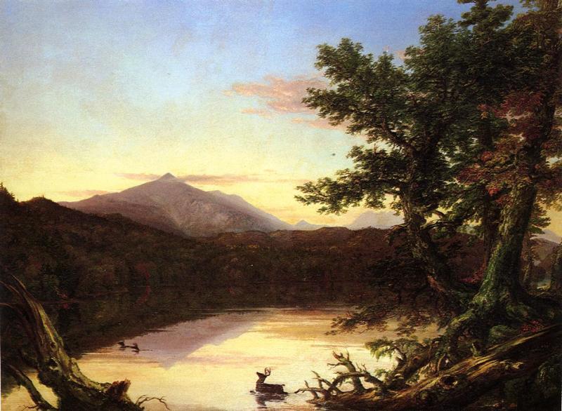 Thomas Cole Schroon Lake oil painting image